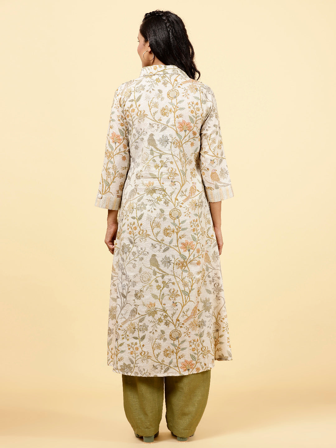 Printed Cotton Kurta With Pants