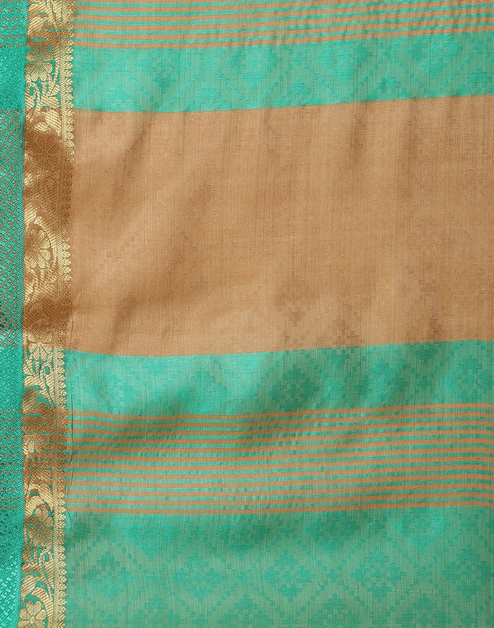Woven Art Handloom Saree With Zari Border