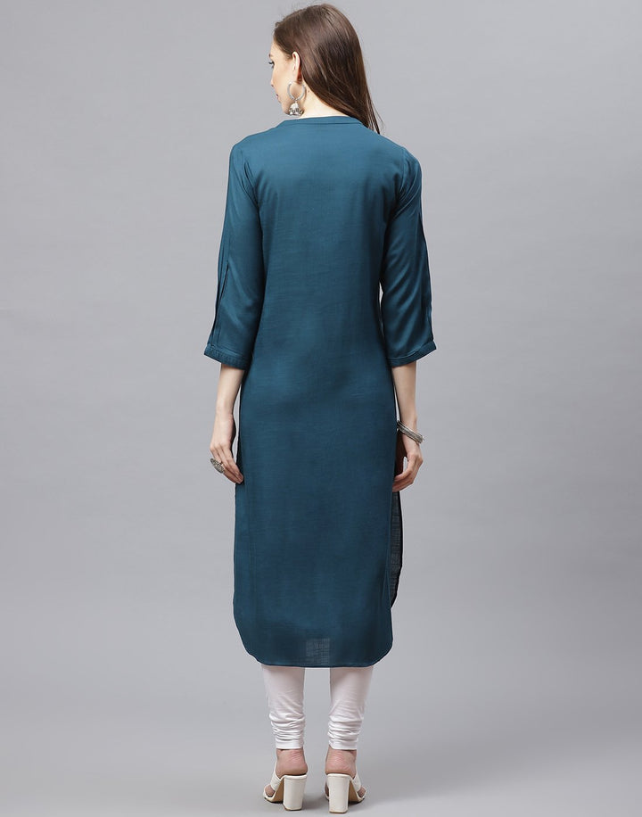 Cotton Kurti With Embroidery