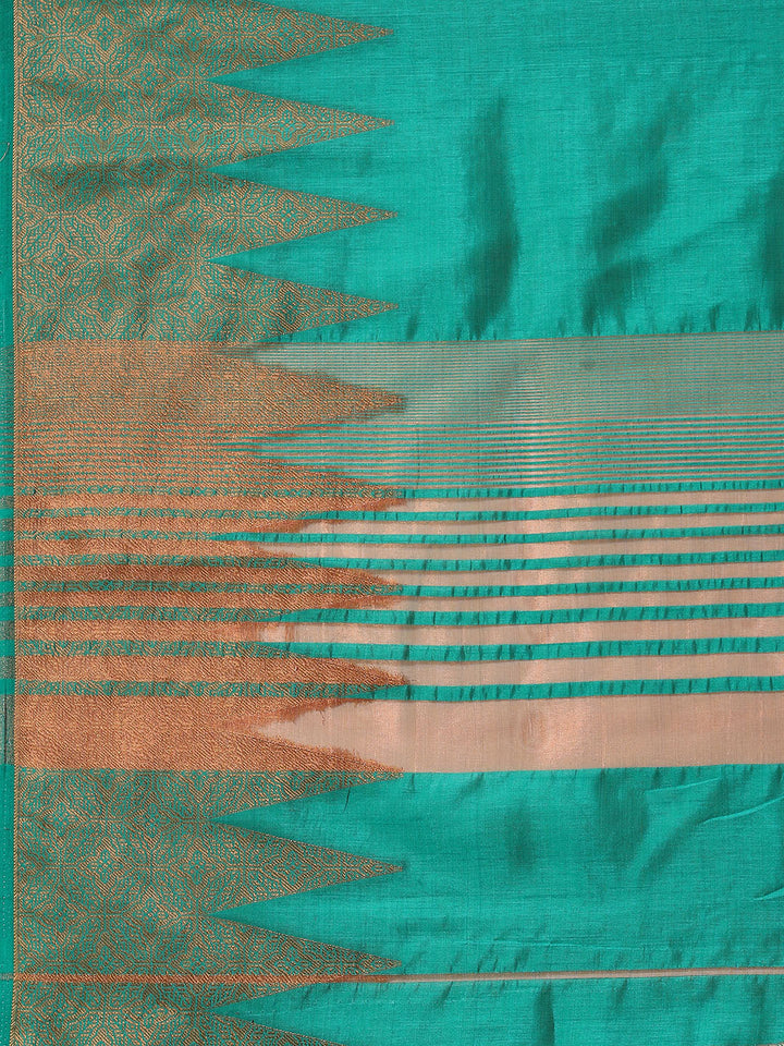 Plain Zari Border Handloom Woven Saree