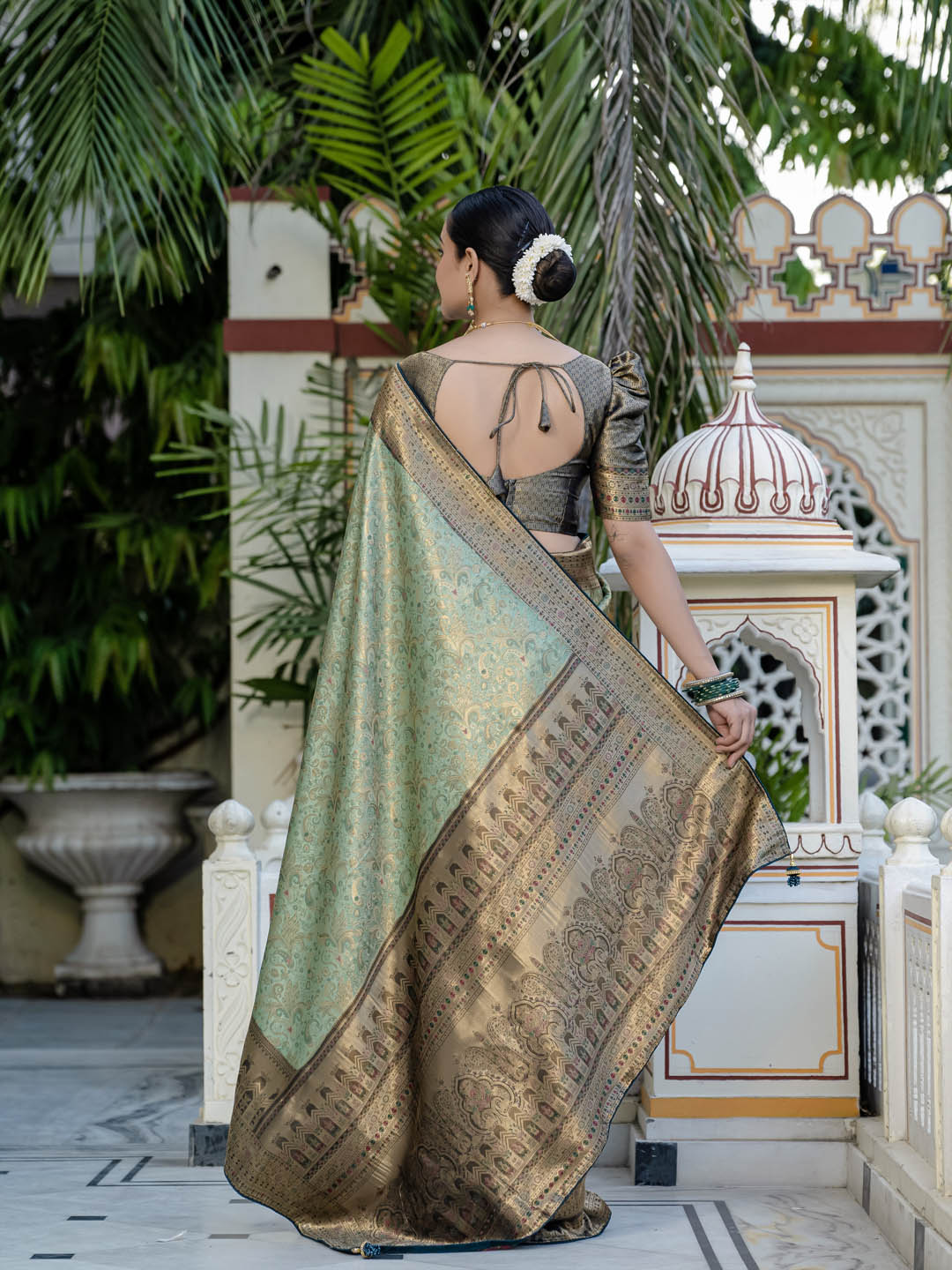 Kanjivaram Art Silk Woven Saree