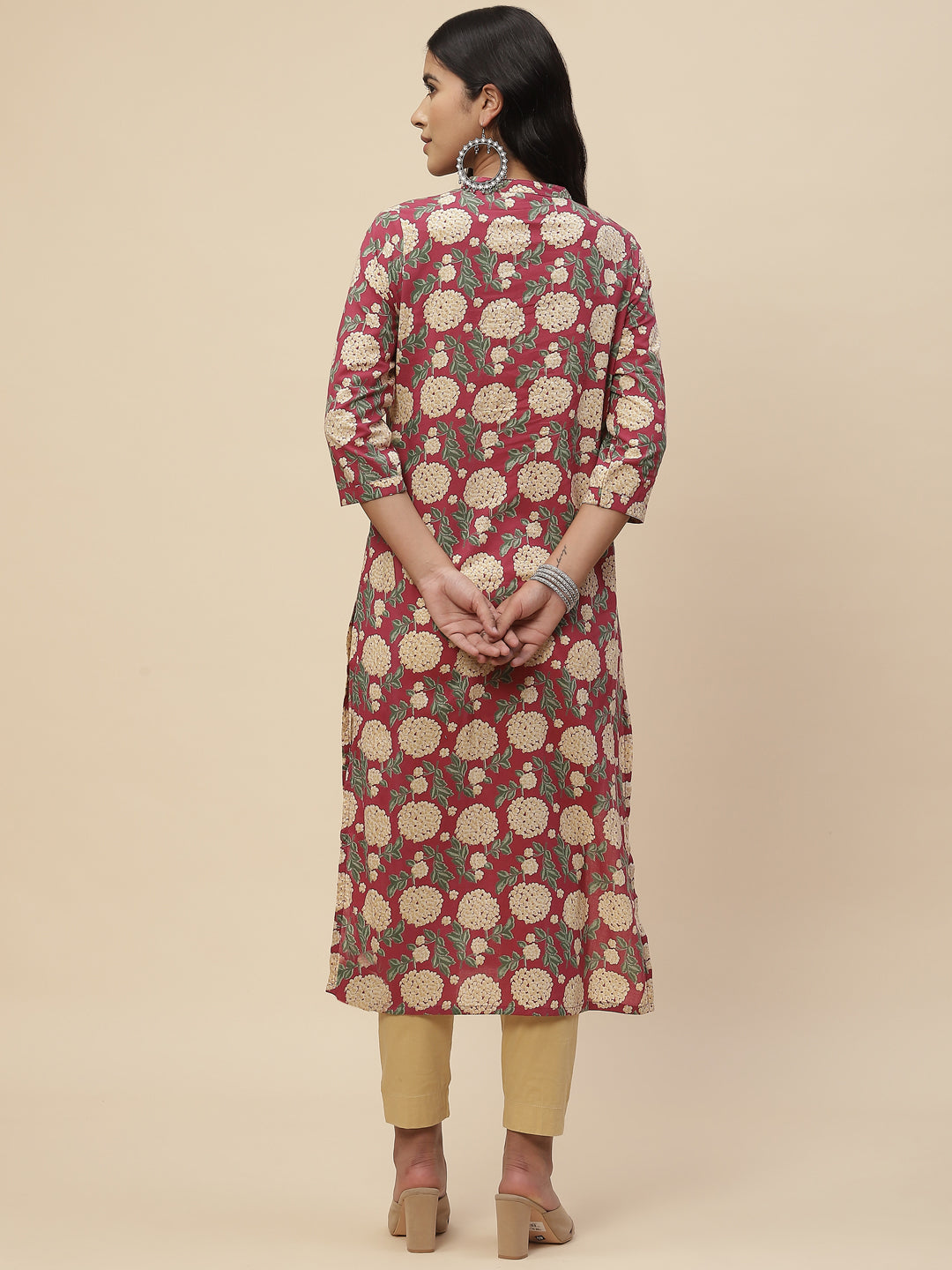 Floral Printed Cotton Kurta