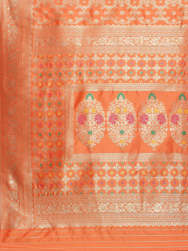 Zari Jaal Woven Art Silk Banarsi Saree