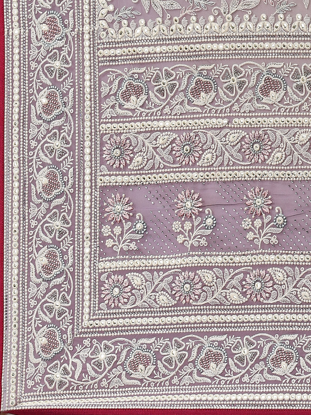 Zari Jaal Embroidered Georgette Saree