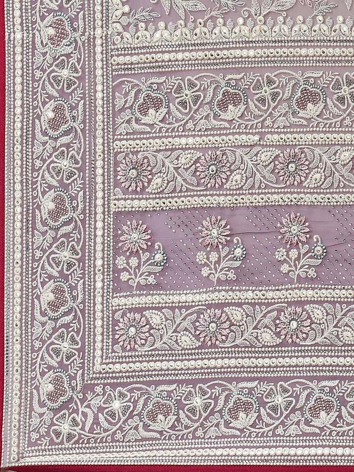 Zari Jaal Embroidered Georgette Saree