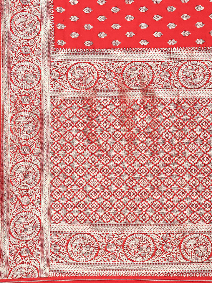 Zari Booti Woven Art Silk Banarsi Saree