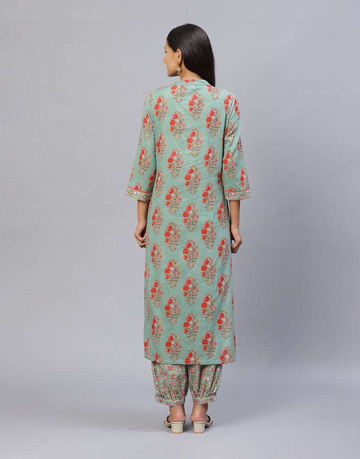 Cotton Printed Kurti Palazzo Pant set