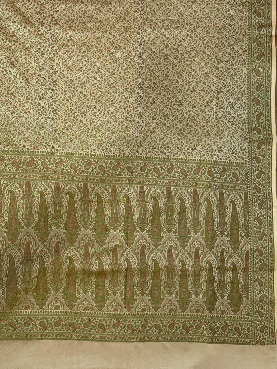 Aqua Green Woven Design Satan Resham Banarasi Saree