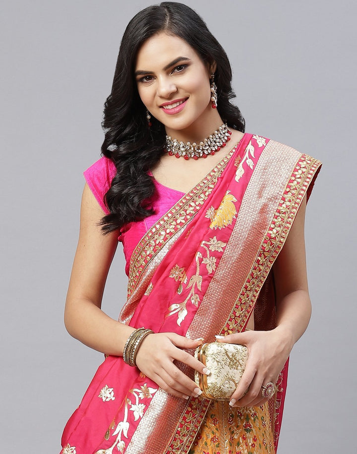 Handloom Dupion Lehanga set