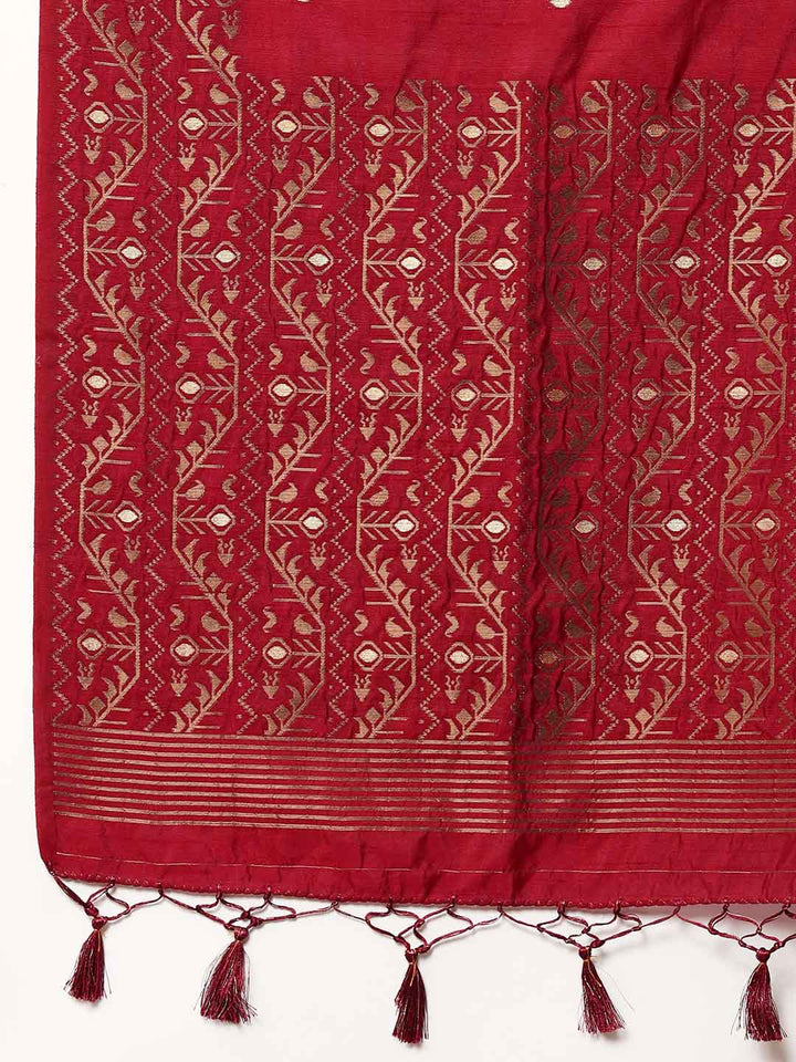 Zari Border Woven Handloom Saree