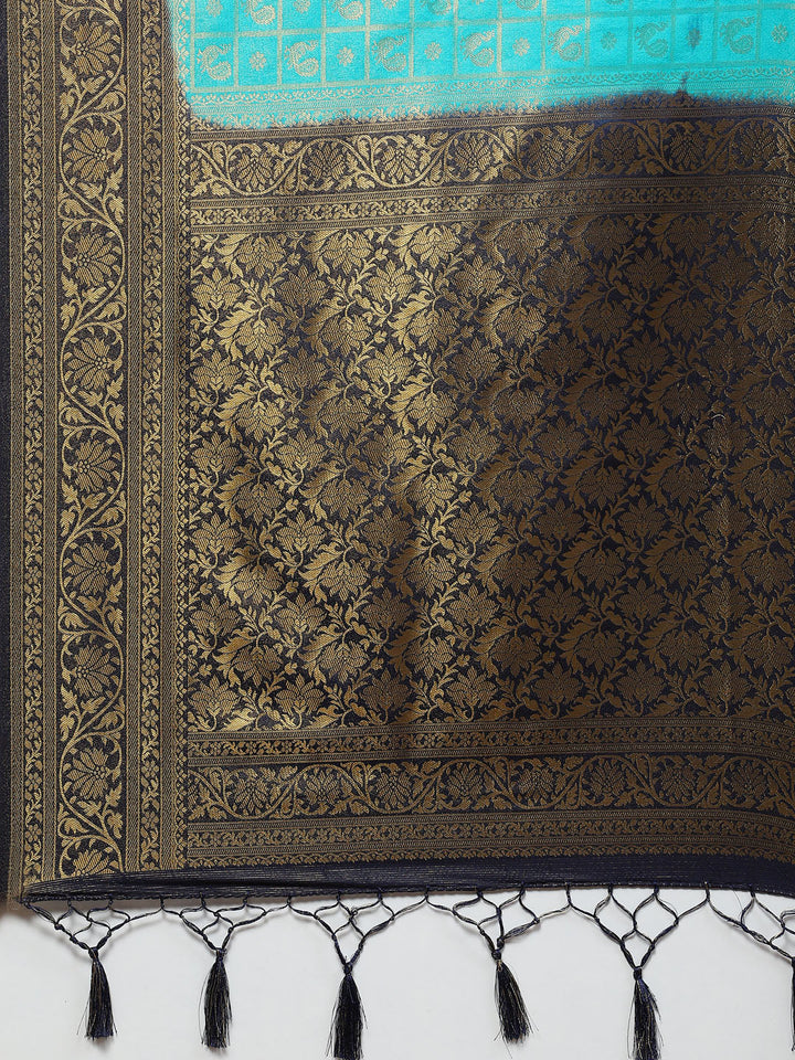 Zari Jaal Handloom Woven Saree