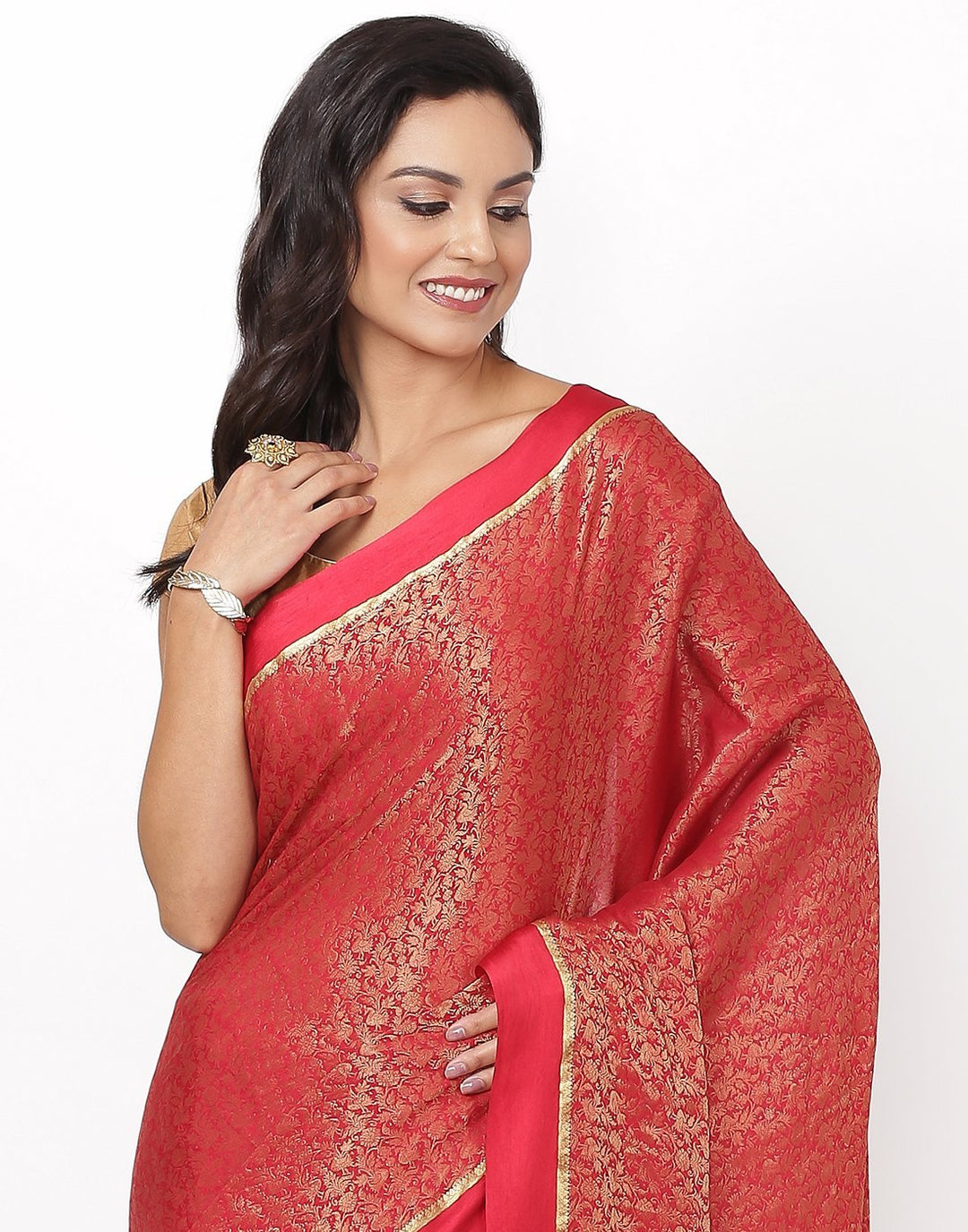 Zari Jaal Georgette Saree