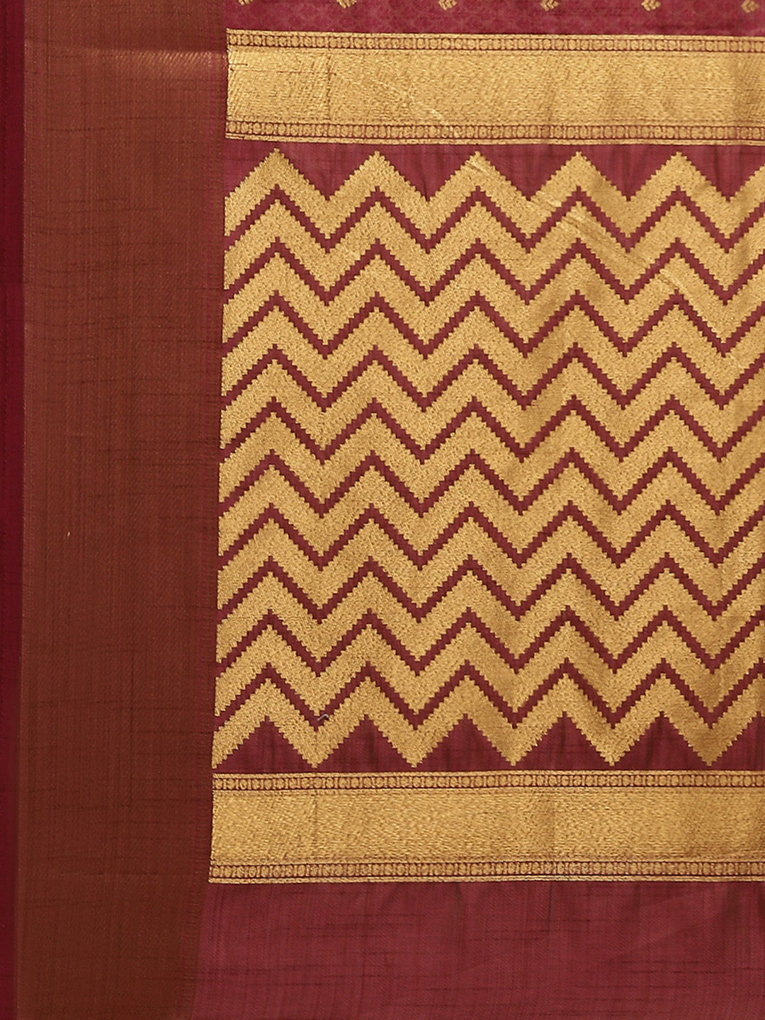 Zari Border Booti Handloom Woven Saree