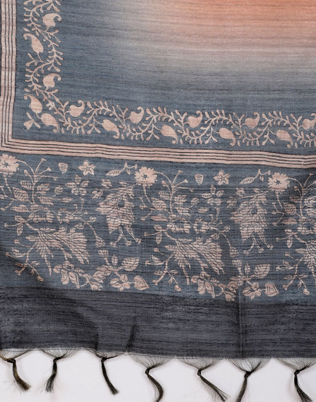 Printed Chanderi Suit Piece With Art Silk Dupatta
