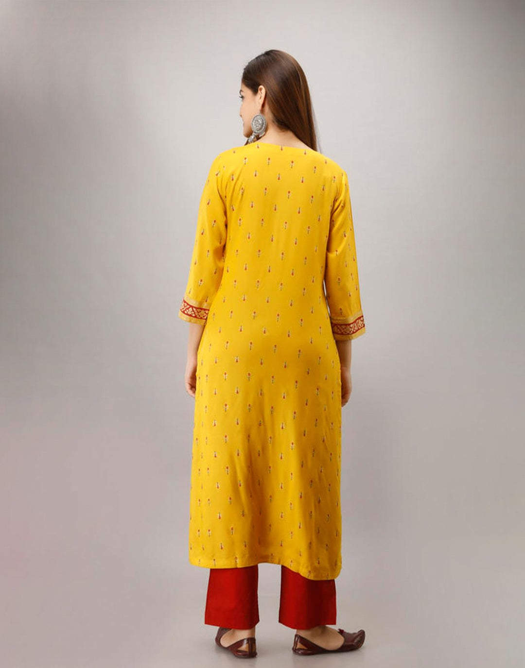 Printed Cotton Kurti With Pant