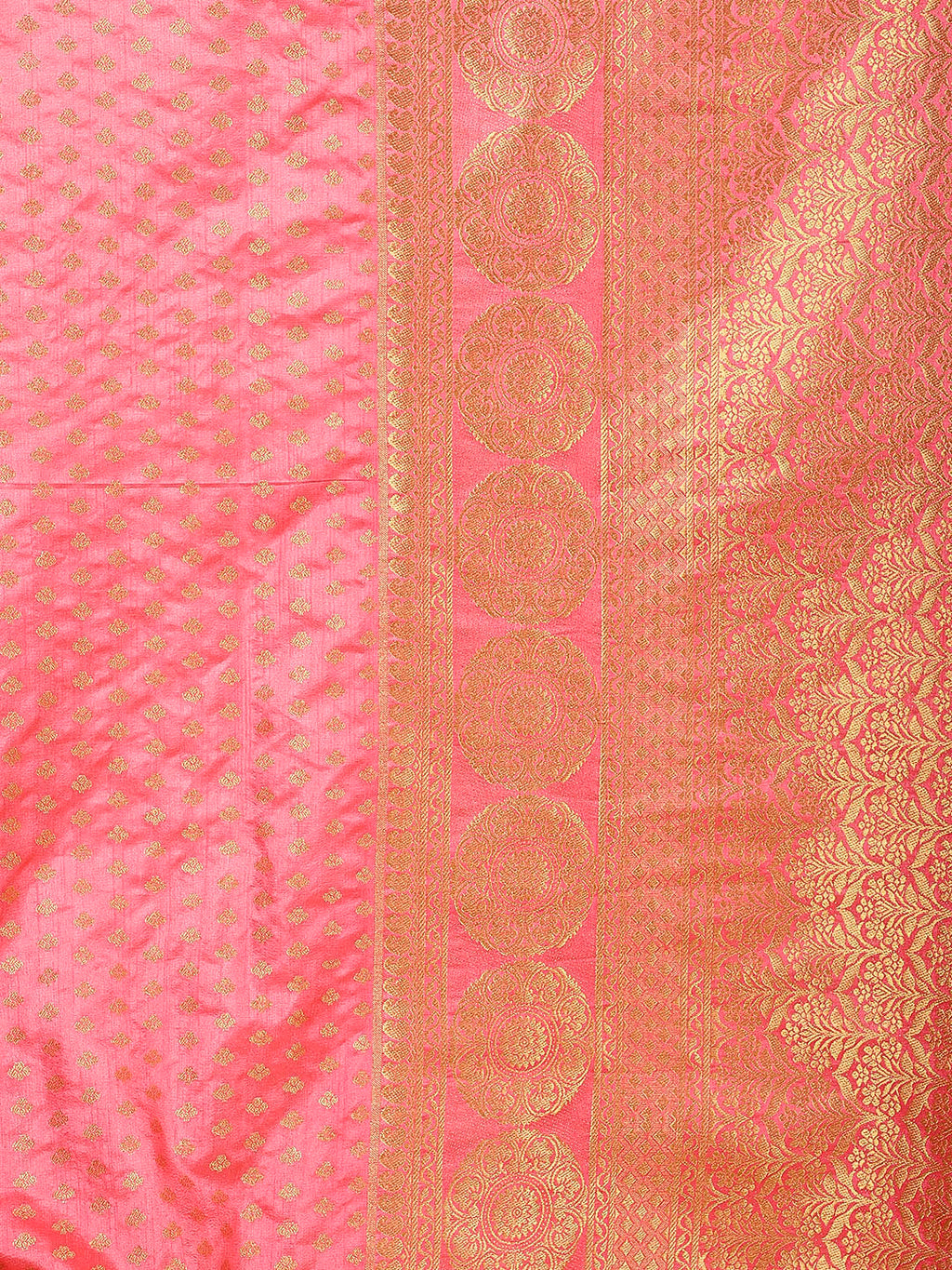Zari Border Booti Woven Handloom Saree