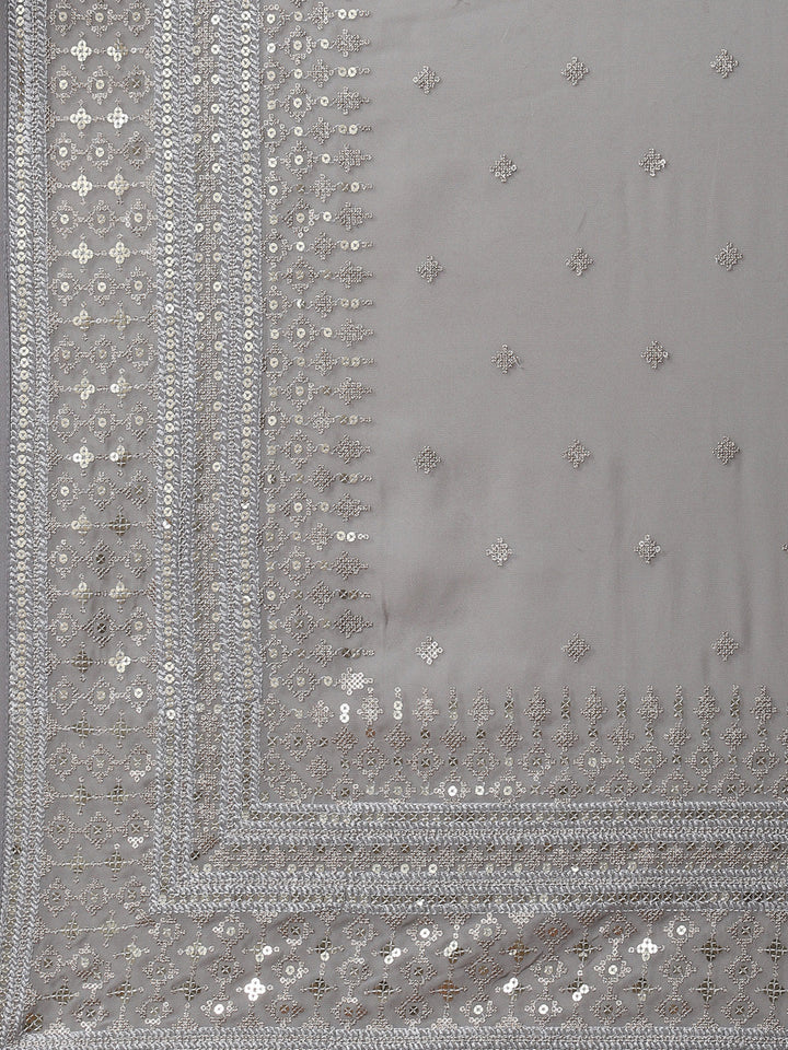 Sequin Embroidered Georgette Saree