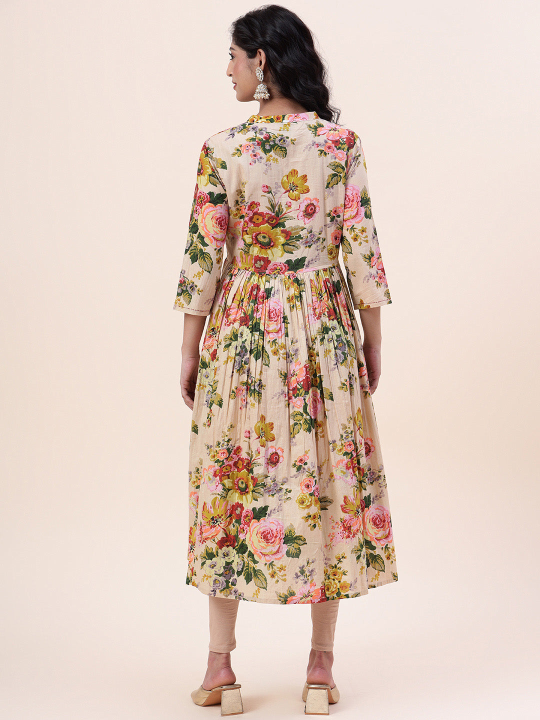 Floral Printed Cotton Kurta