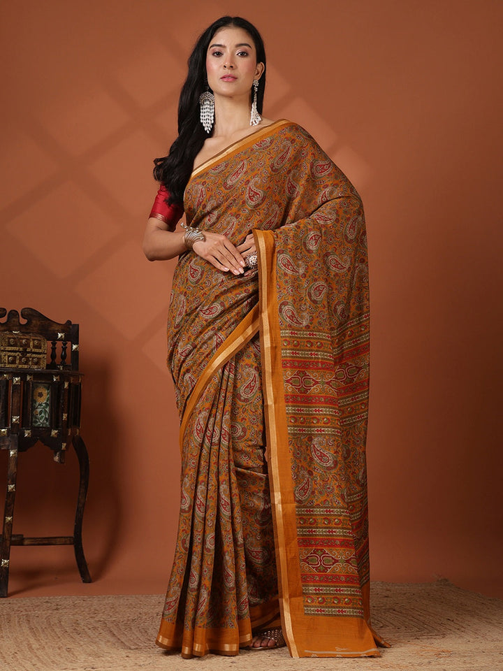 Digital Printed Art Silk Saree