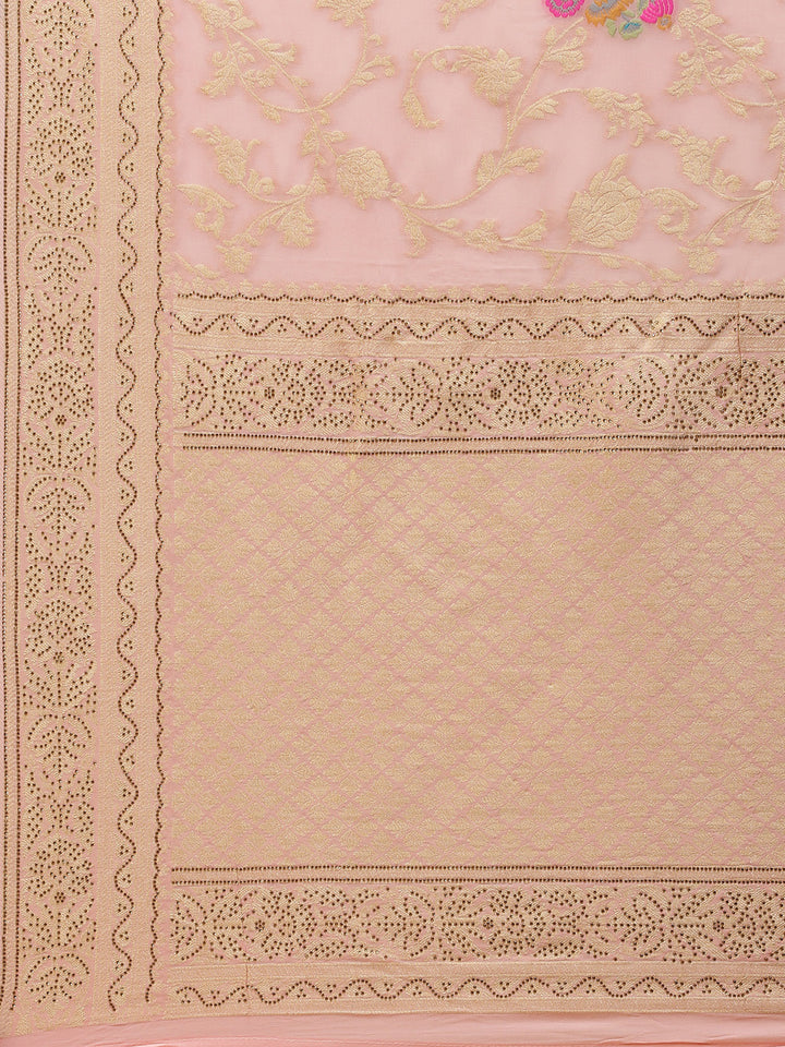 Floral Meenakari Georgette Saree
