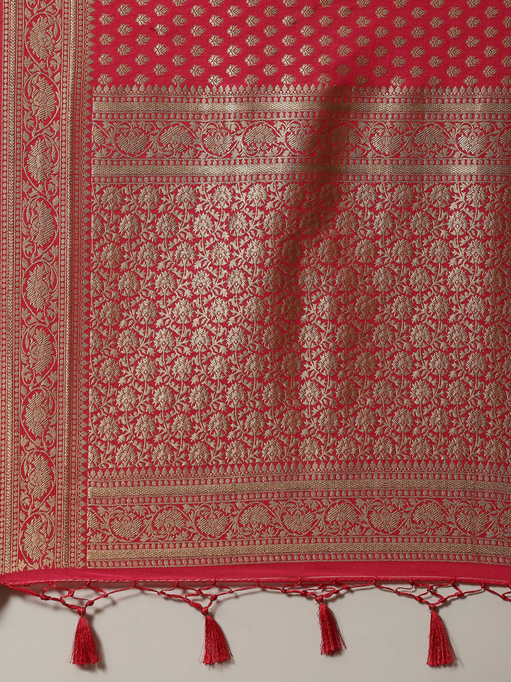 Zari Booti Handloom Woven Saree