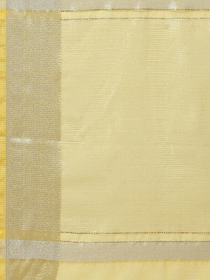 Stone Work Organza Plain Saree