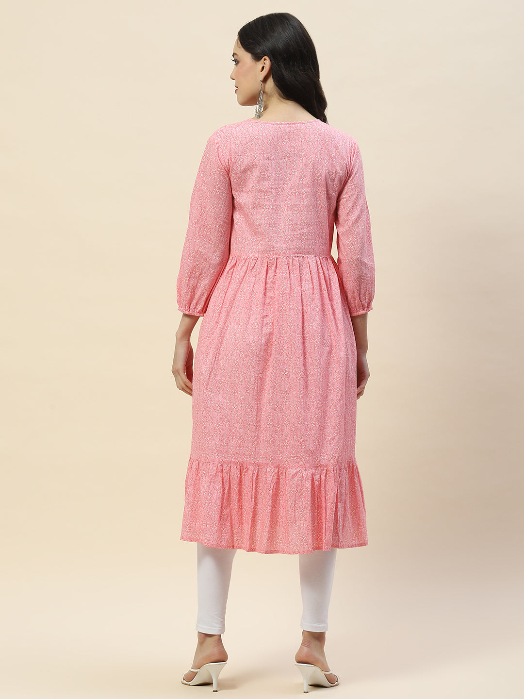 Solid Cotton Anarkali Kurta