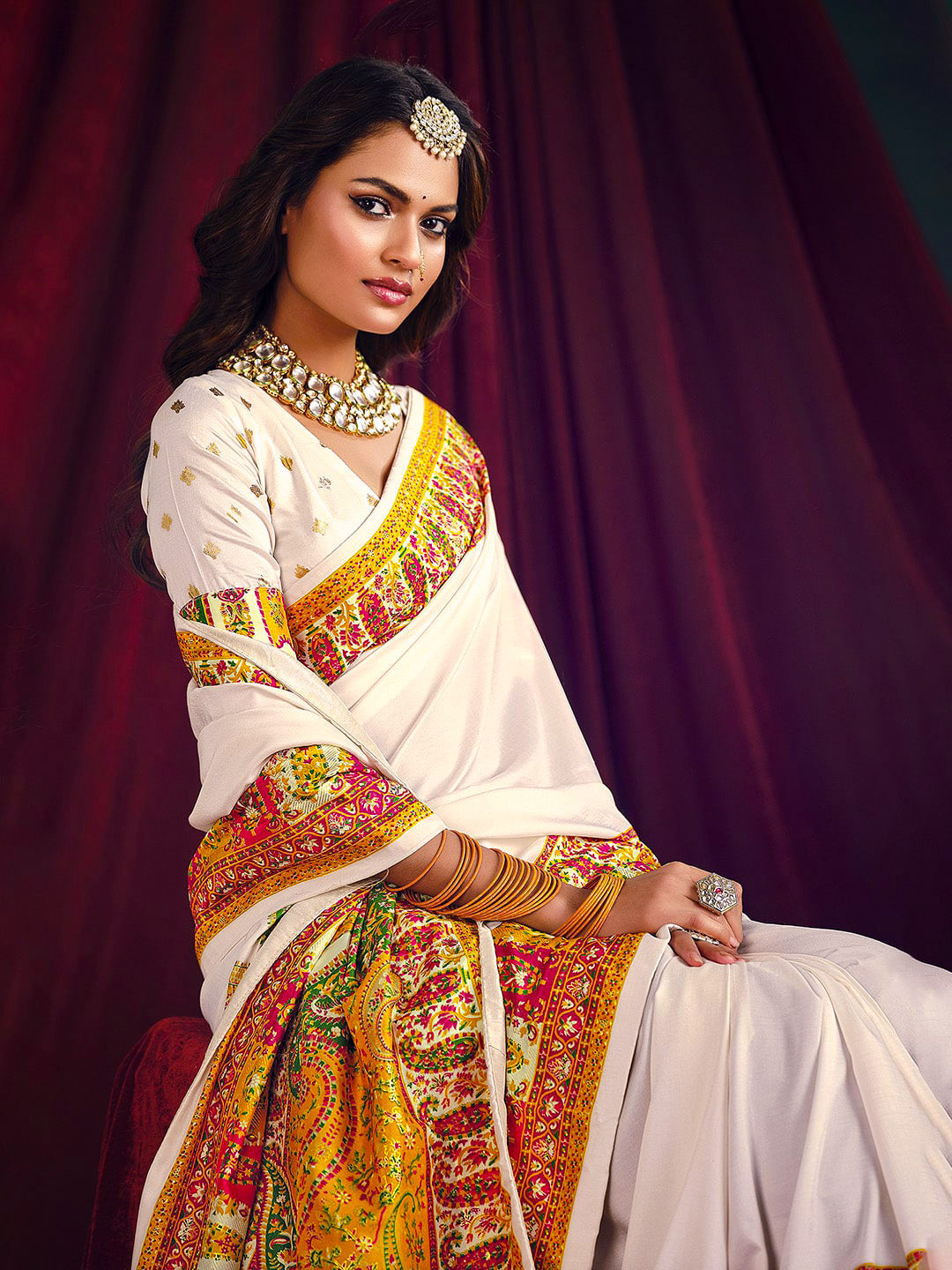 Printed Art Silk Saree
