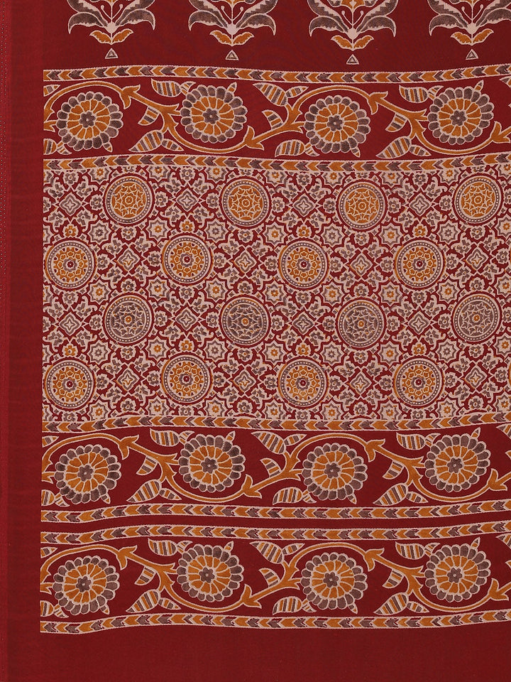Digital Printed Crepe Saree
