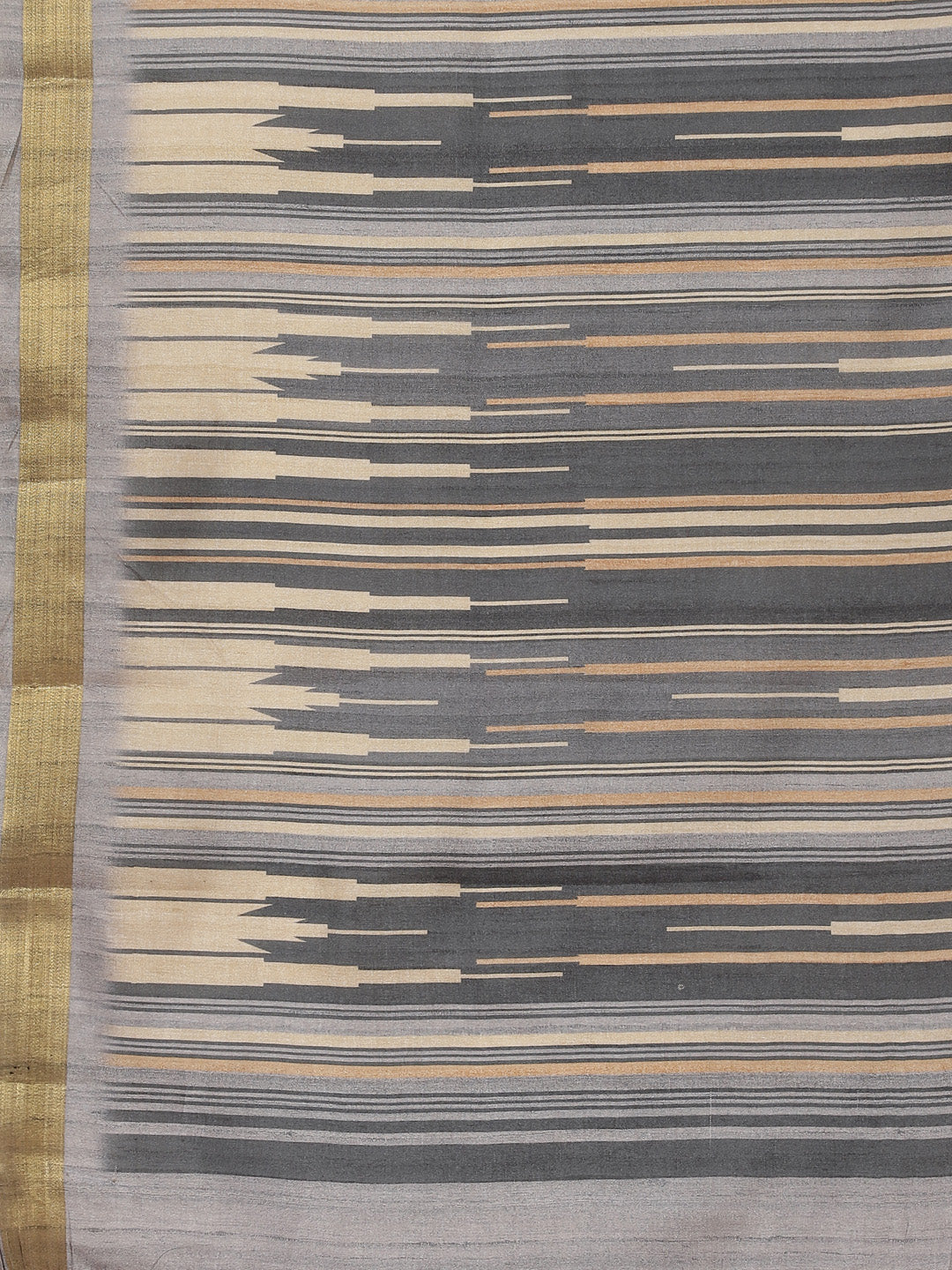 Printed Booti Tussar Saree
