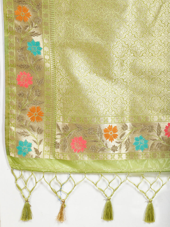 Zari Jaal Woven Organza Saree