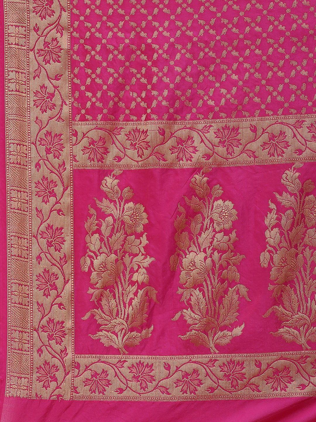 Zari Jaal Cotton Woven Saree