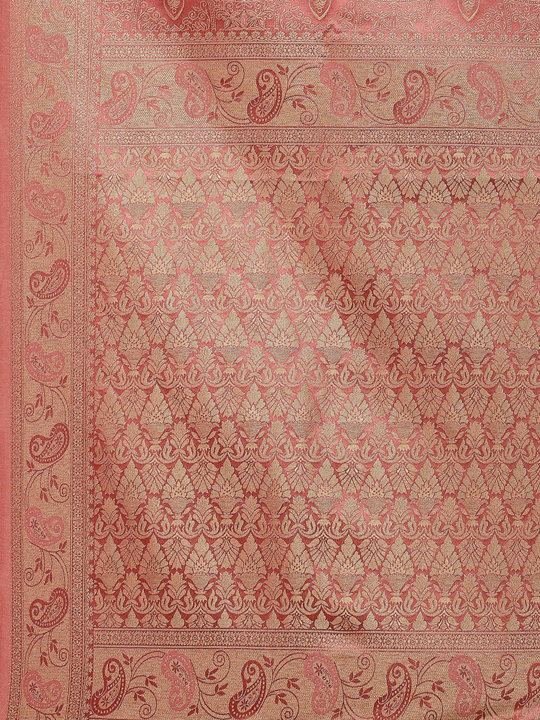 Zari Jaal Satin Woven Saree