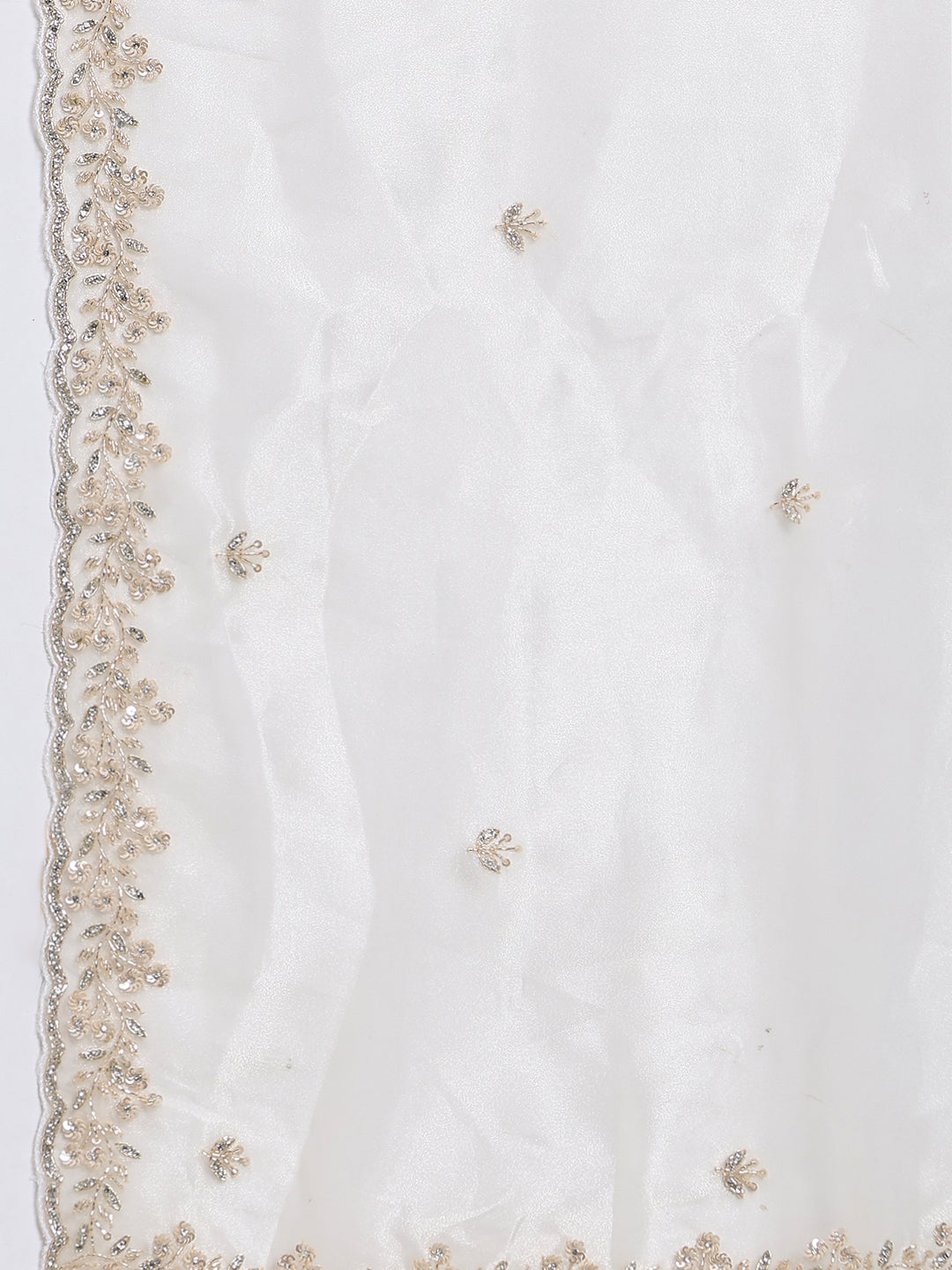 Sequence Embroidery Tissue Saree