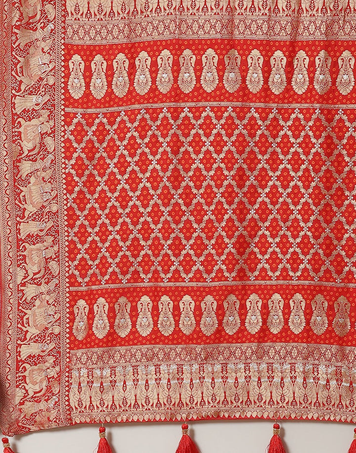 Banarasi Art Handloom Mustard Saree