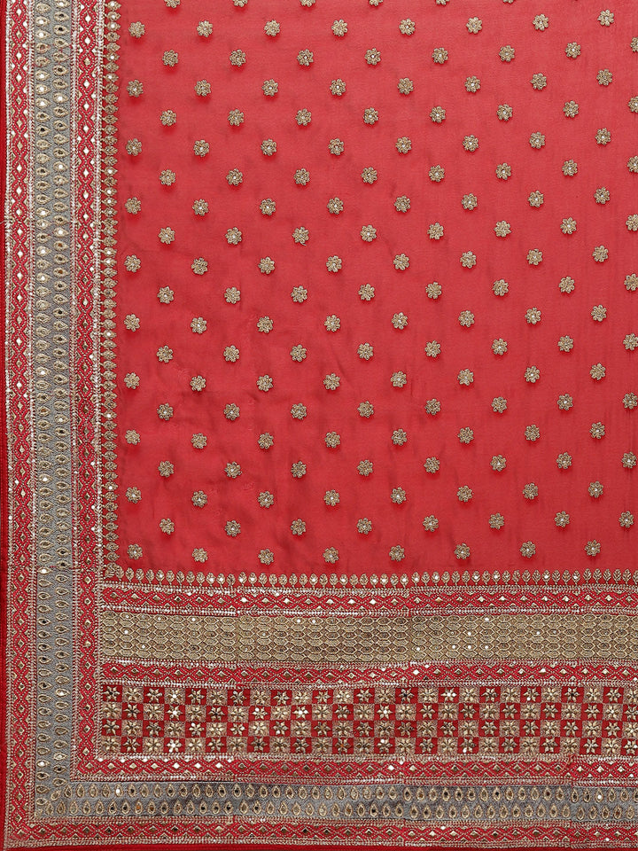 Resham Border Art Georgette Embroidered Saree