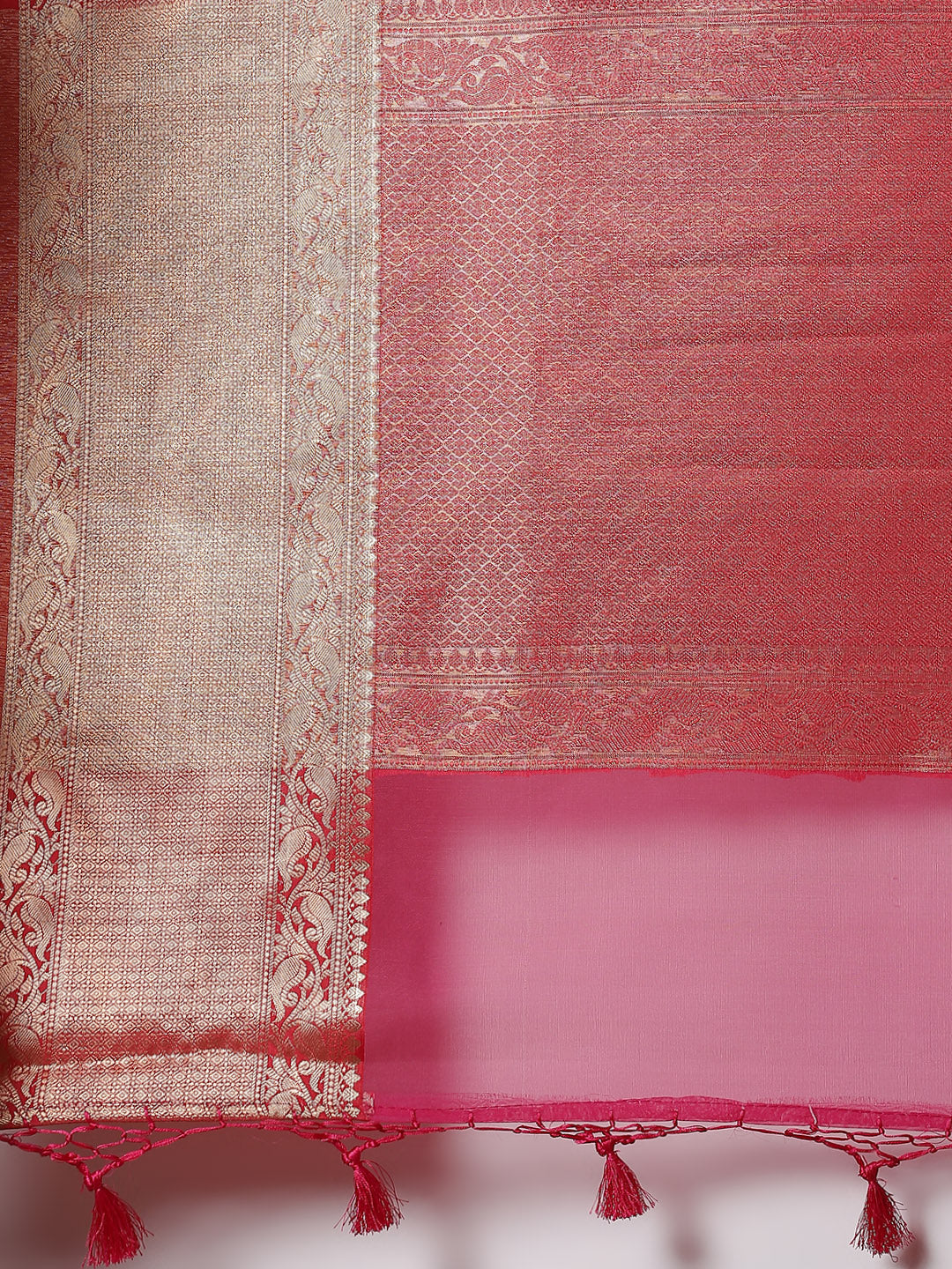 Zari Border Cotton Woven Saree