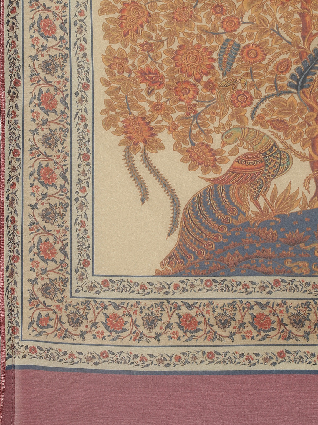Printed Tussar Saree