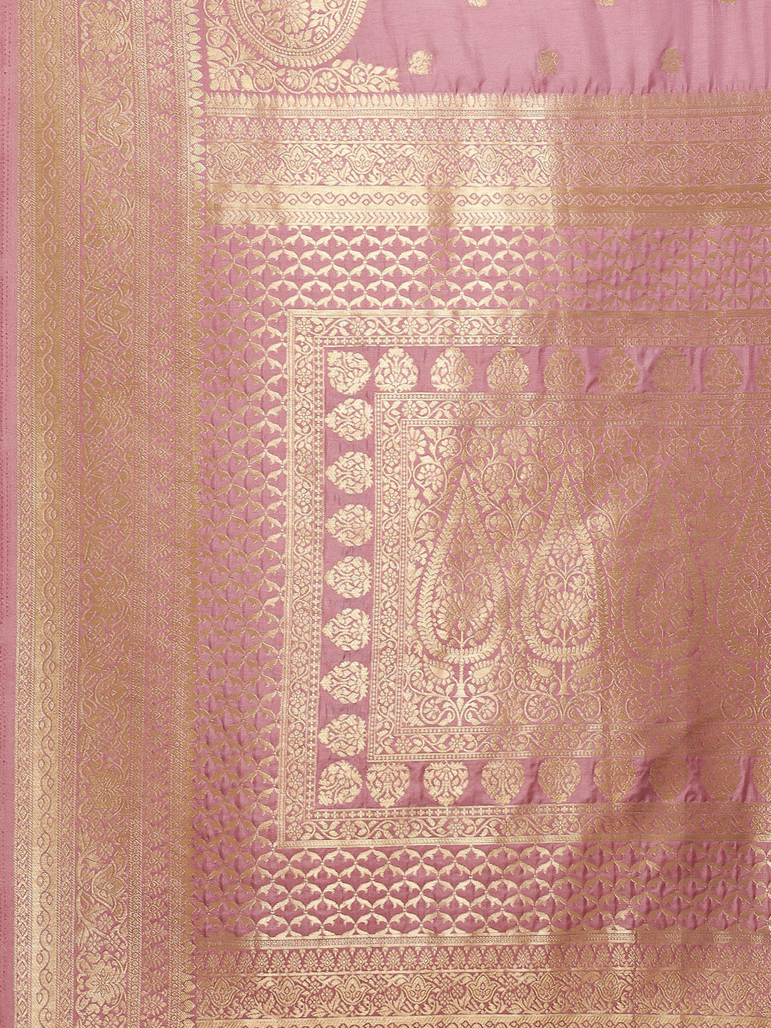 Zari Border Booti Art Handloom Woven Saree