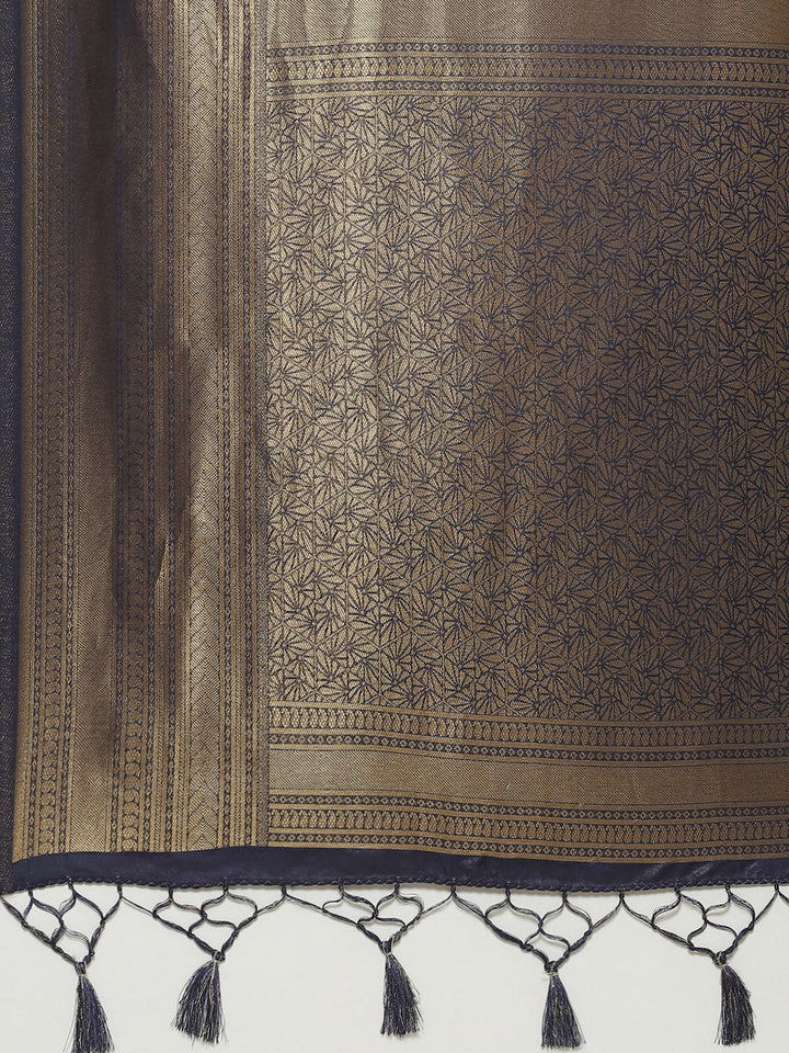 Zari Jaal Woven Handloom Saree