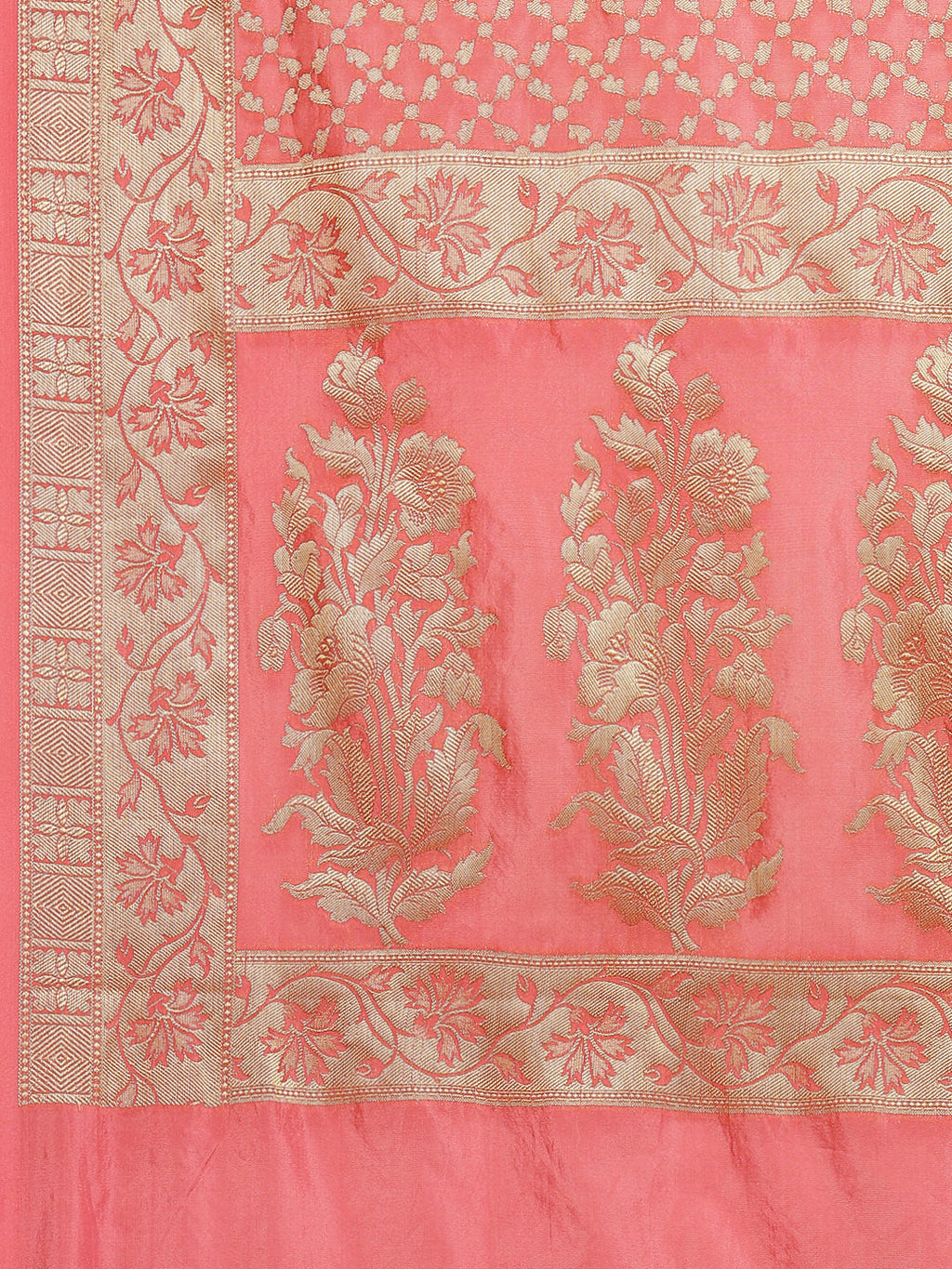 Zari Jaal Cotton Woven Saree
