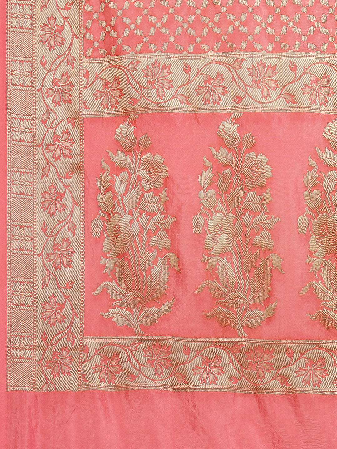 Zari Jaal Cotton Woven Saree