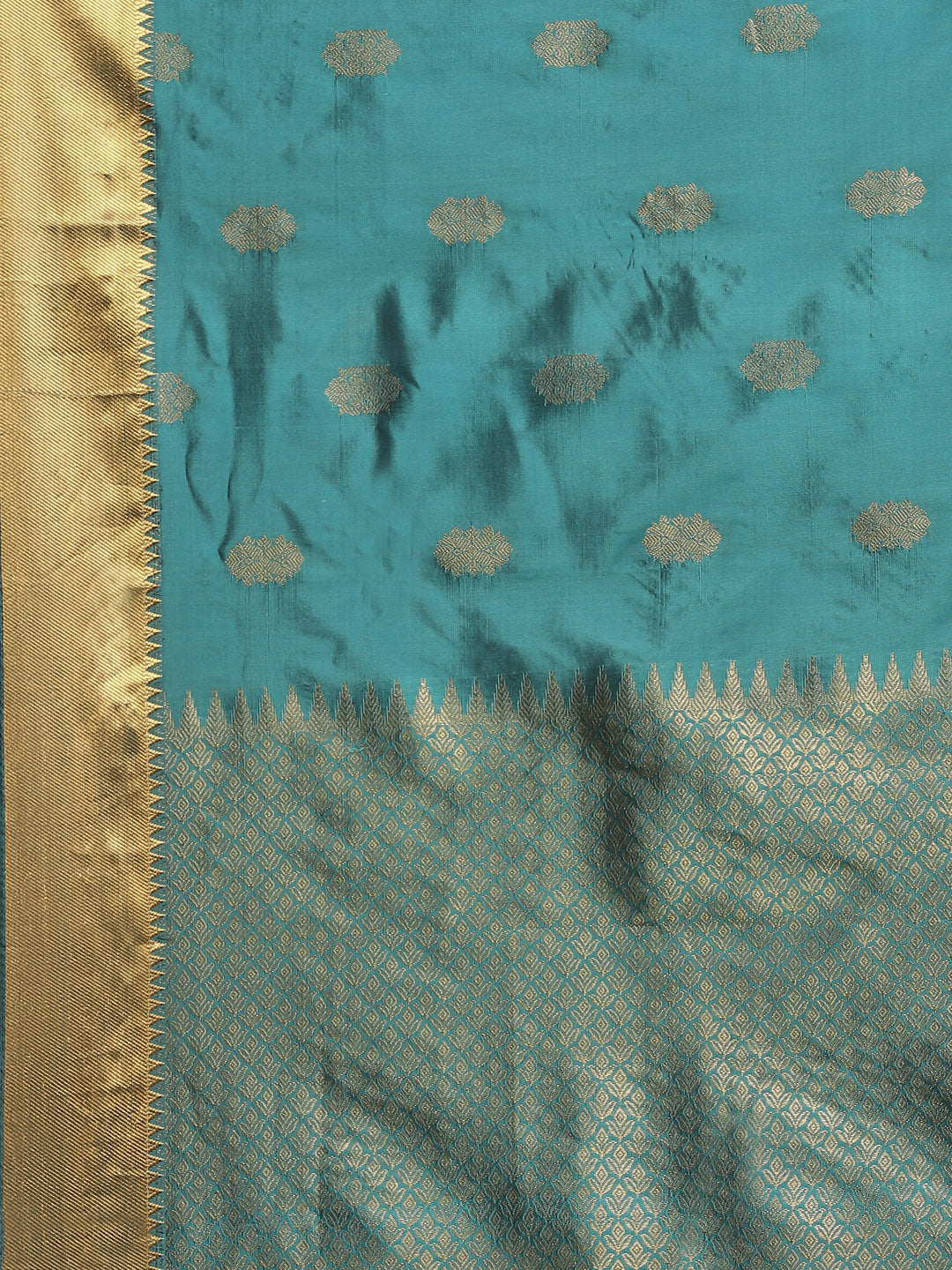 Zari Border Booti Handloom Woven Saree