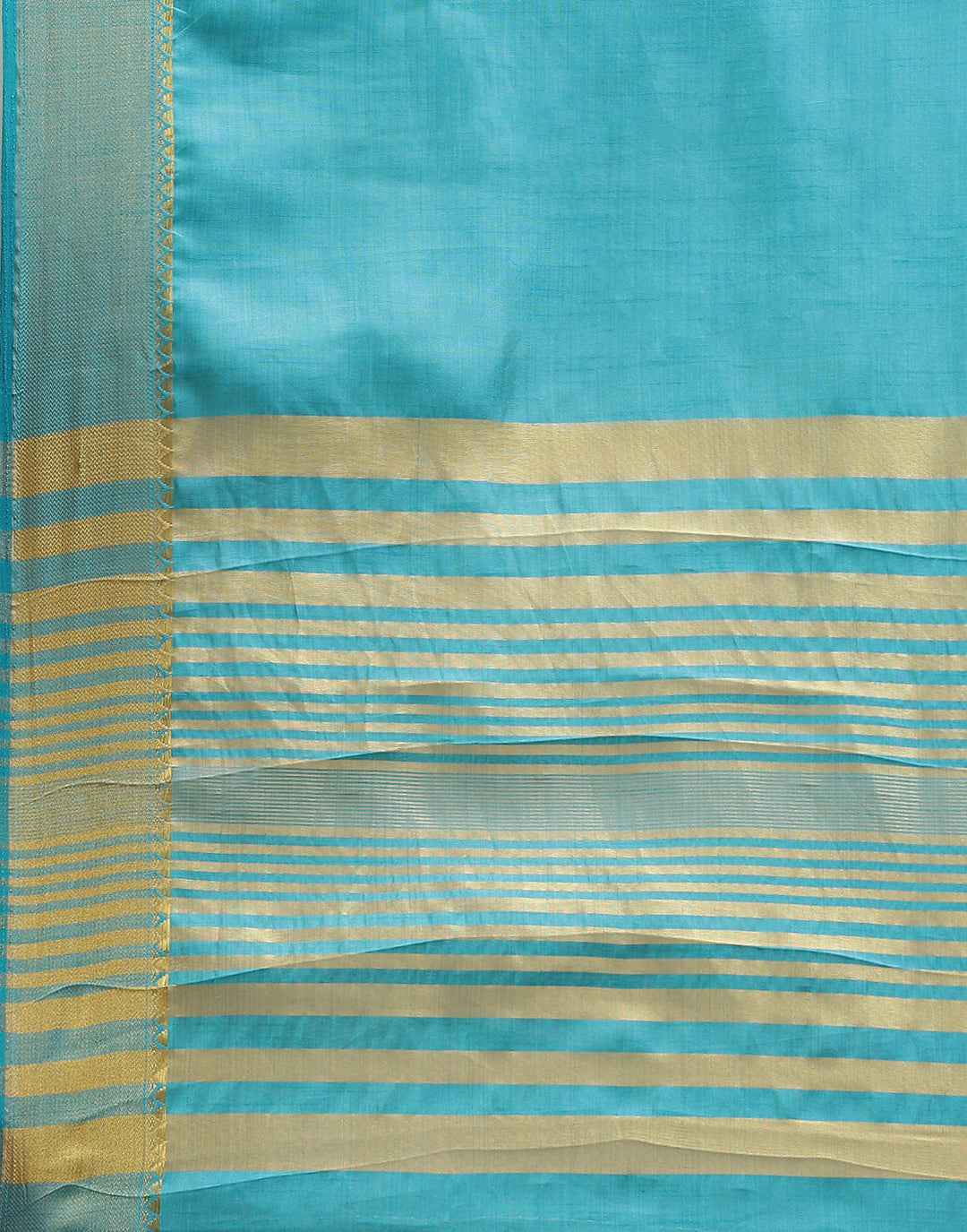 Plain Zari Border Art Handloom Woven Saree