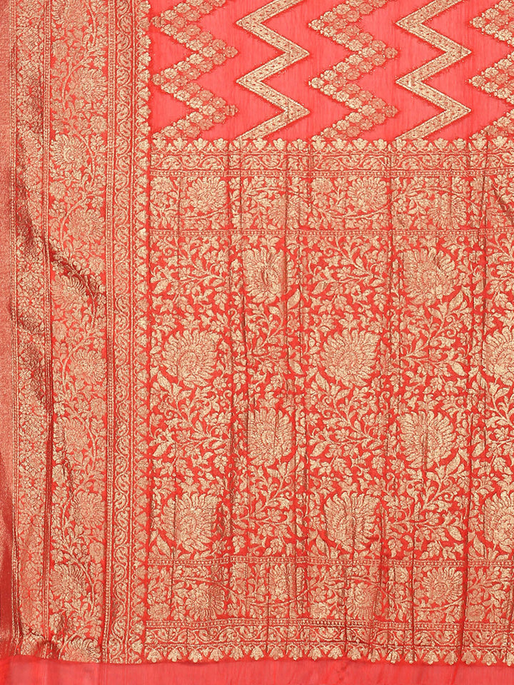 Zari Jaal Woven Georgette Saree