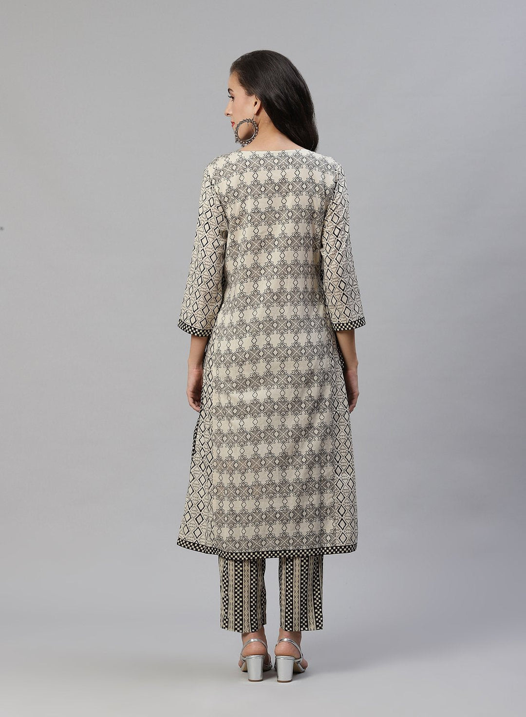 Printed Cotton Kurti With Pant