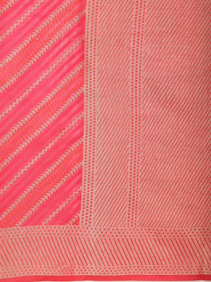 Zari Jaal Woven Cotton Saree