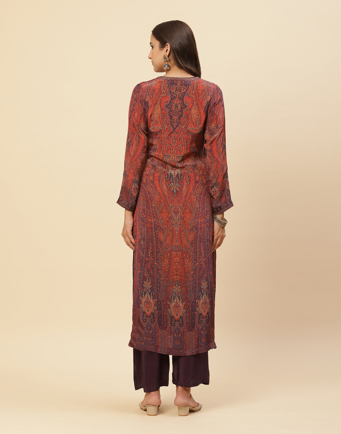 Digital Printed Crepe Salwar Kameez Stitched Suit With Georgette Dupatta