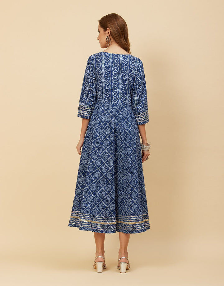Printed Cotton Anarkali Kurti