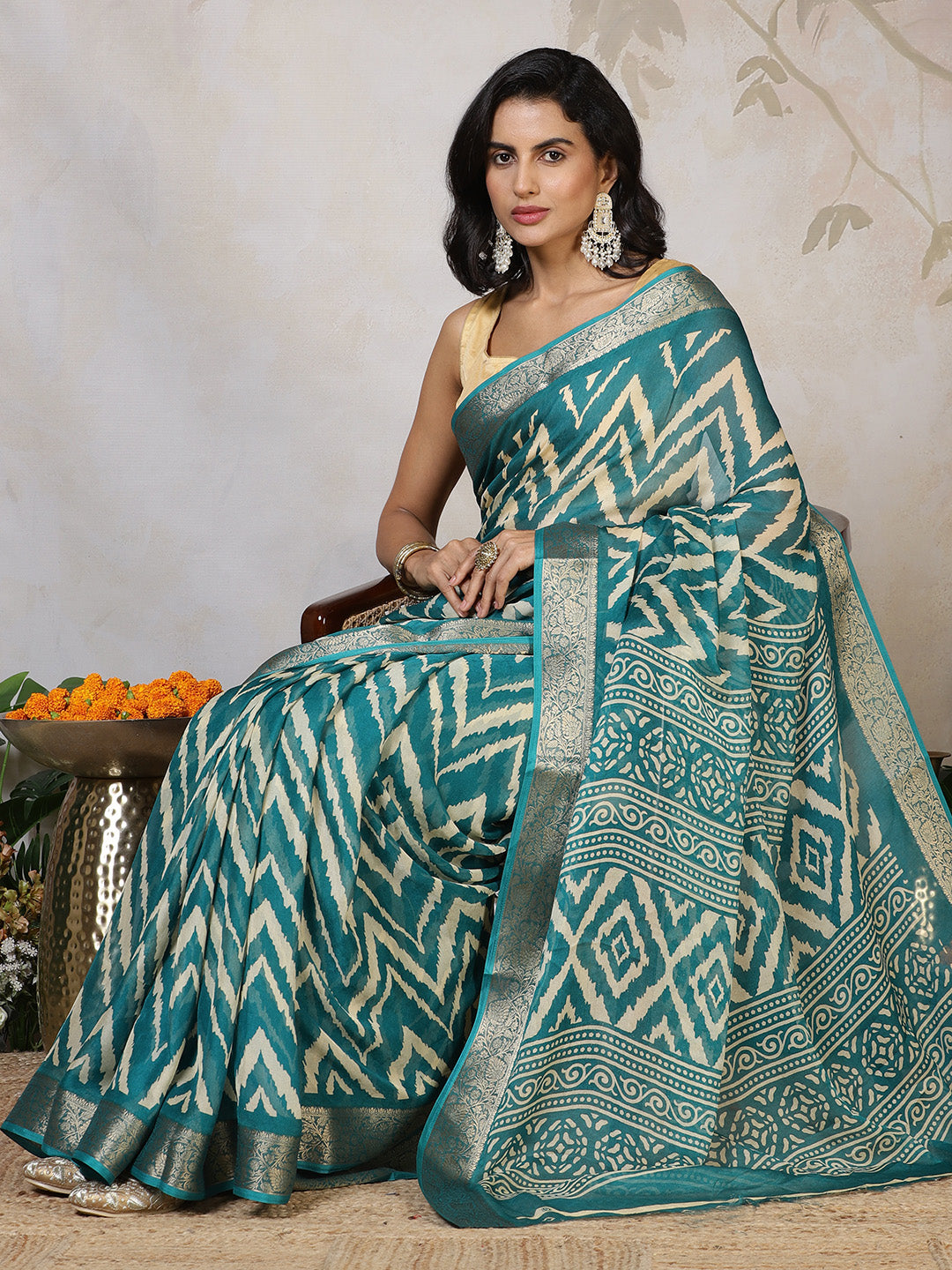Digital Printed Georgette Saree